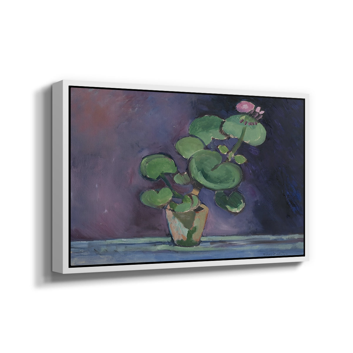 Geranium, 1909 - Floater Framed Canvas Print