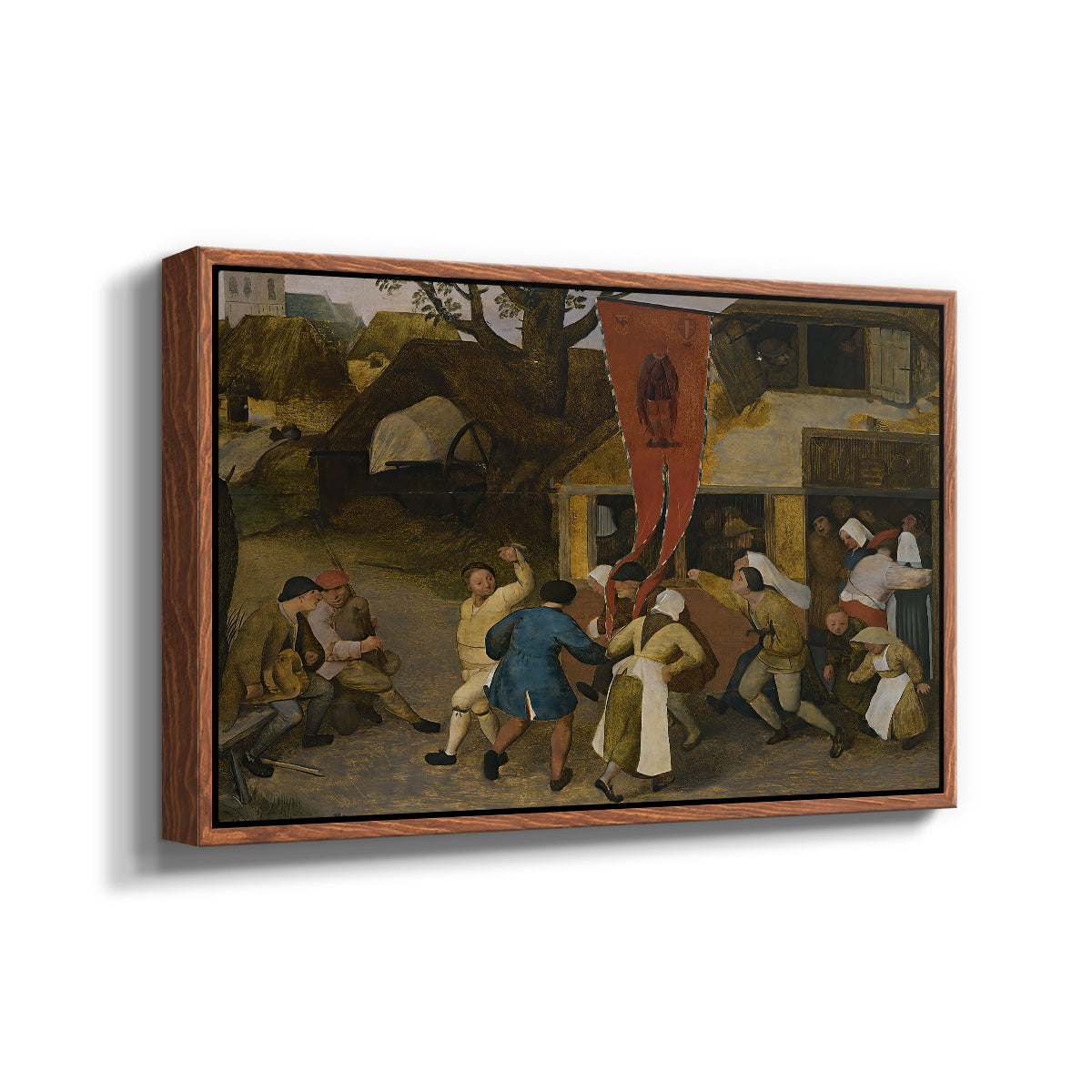 A Village Fair, c. 1567-1569 - Floater Framed Canvas Print