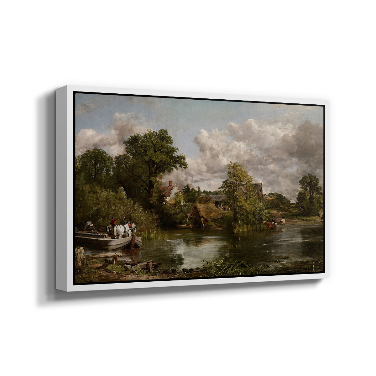 The White Horse, 1819 - Floater Framed Canvas Print