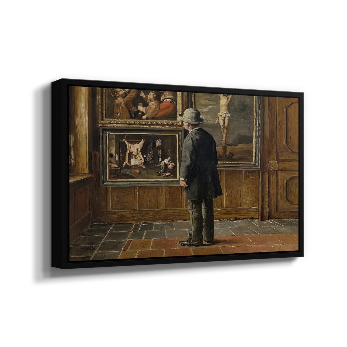 The Picture Lover, 1884 - Floater Framed Canvas Print