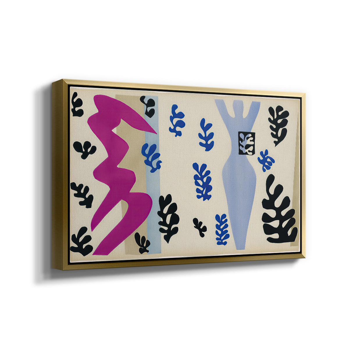 The Knife Thrower (Le lanceur de couteaux), from Jazz, 1947 - Floater Framed Canvas Print