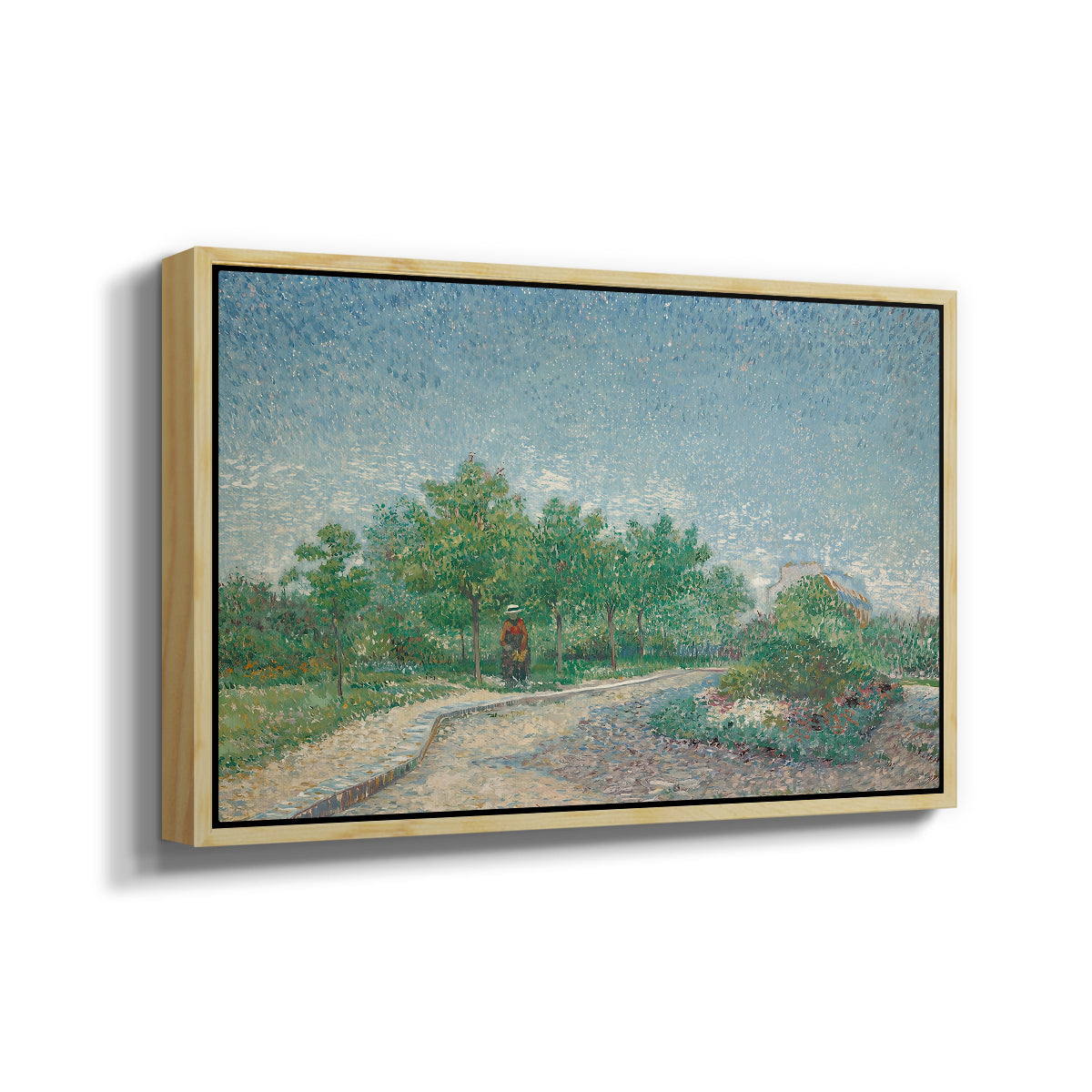 Square Saint-Pierre, Paris, 1887 - Floater Framed Canvas Print