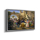 Romans Gathered for Merriment at an Osteria, 1839 - Floater Framed Canvas Print
