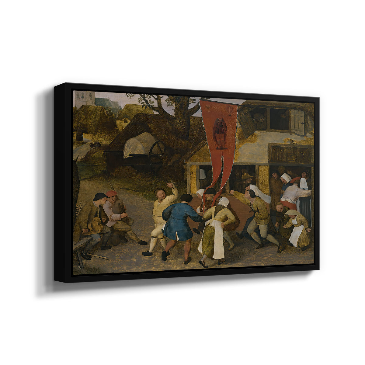 A Village Fair, c. 1567-1569 - Floater Framed Canvas Print