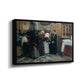 Kissing the Relic, 1893 - Floater Framed Canvas Print
