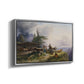 An Alpine Farm on the Untersberg, 1835 - Floater Framed Canvas Print