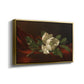 Magnolia on Red Velvet, c. 1885-1890 - Floater Framed Canvas Print