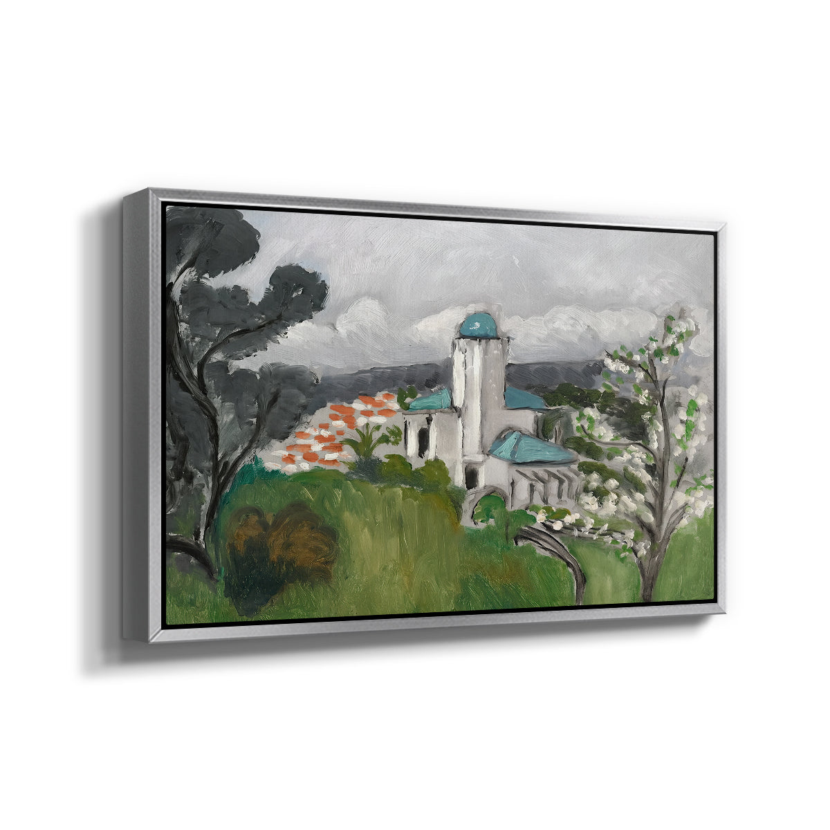 The Blue Villa (La Villa Bleue), c. 1918 - Floater Framed Canvas Print