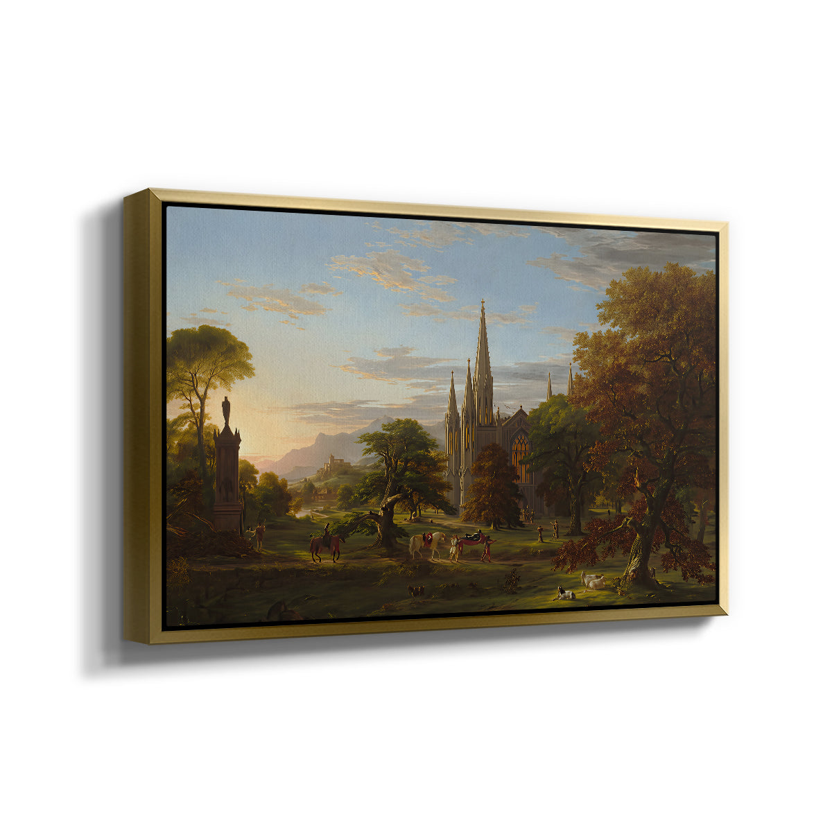 The Return, 1837 - Floater Framed Canvas Print