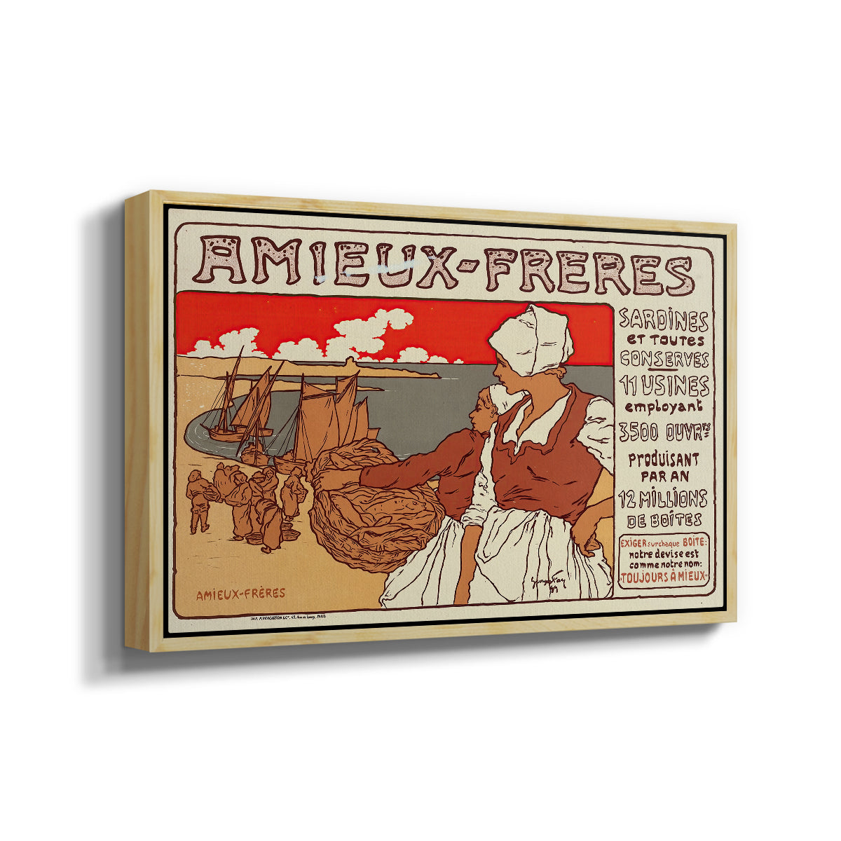 Amieux-Frères (Advertising Poster), 1899 - Floater Framed Canvas Print