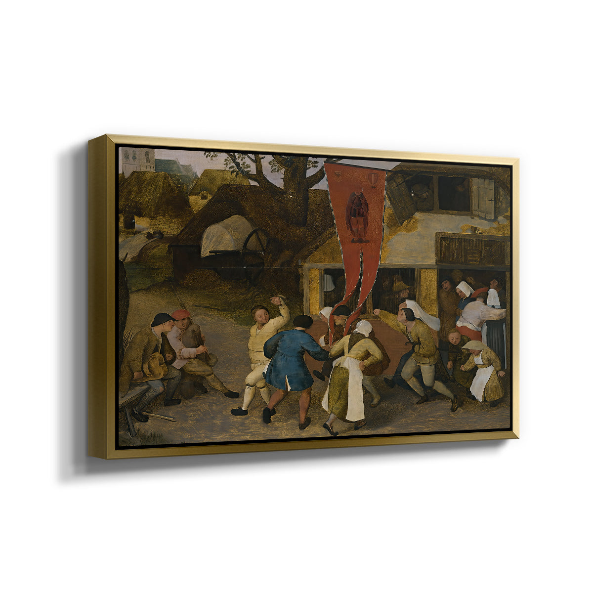 A Village Fair, c. 1567-1569 - Floater Framed Canvas Print
