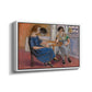 Domino Players, 1921 - Floater Framed Canvas Print