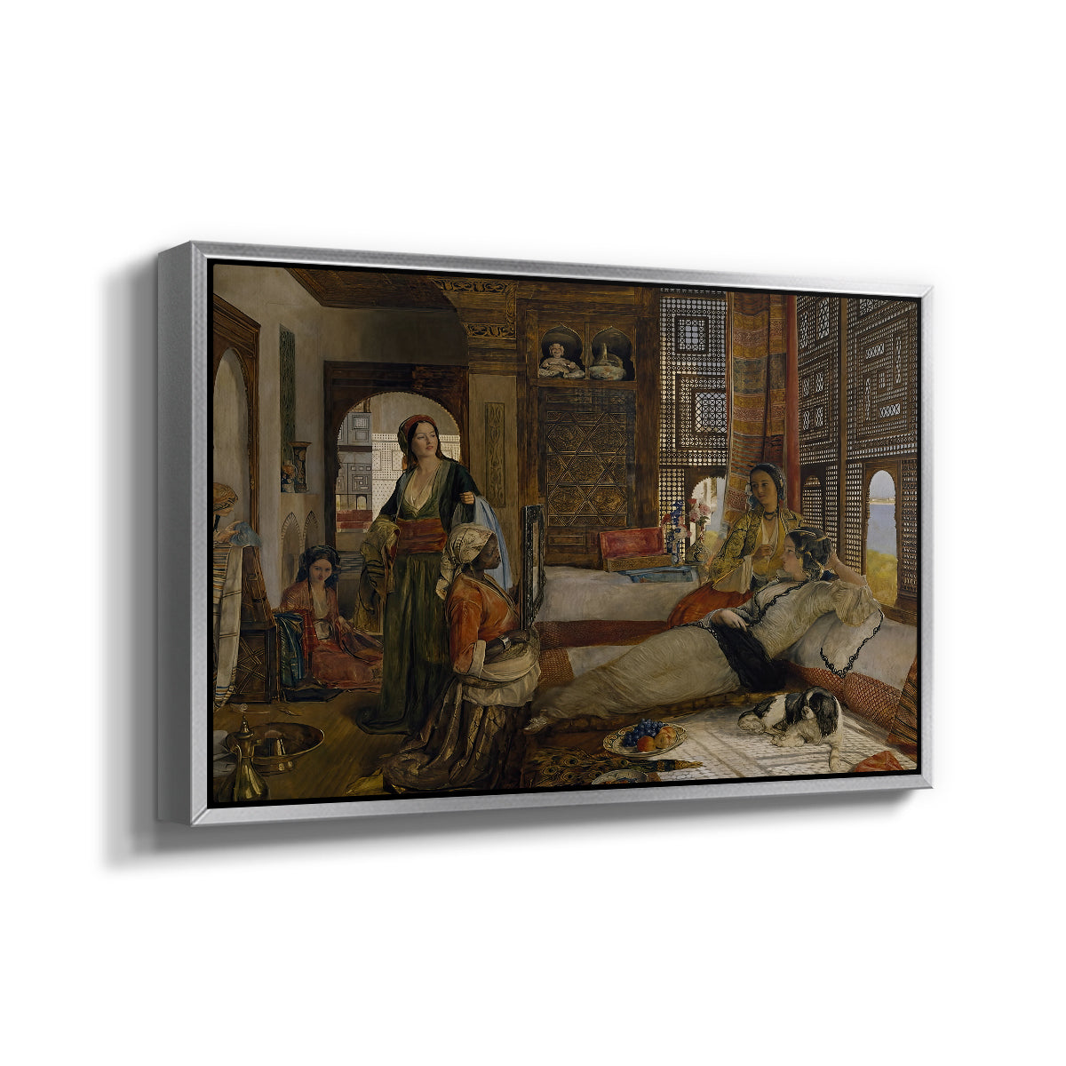 The Harem, 1876 - Floater Framed Canvas Print