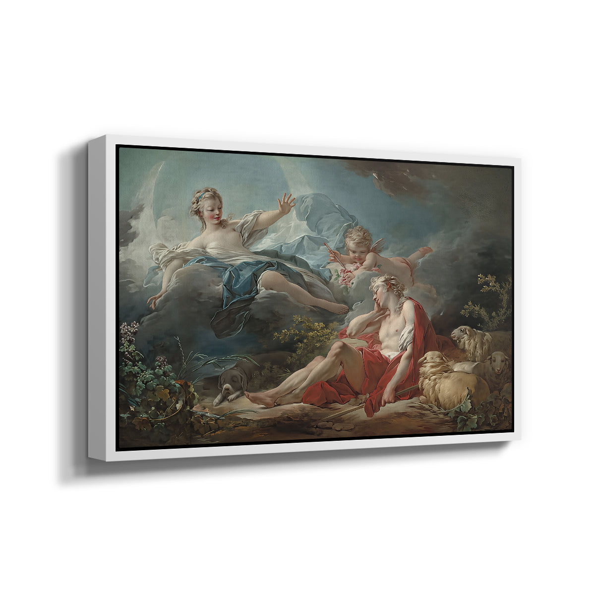 Diana and Endymion, c. 1753-1756 - Floater Framed Canvas Print
