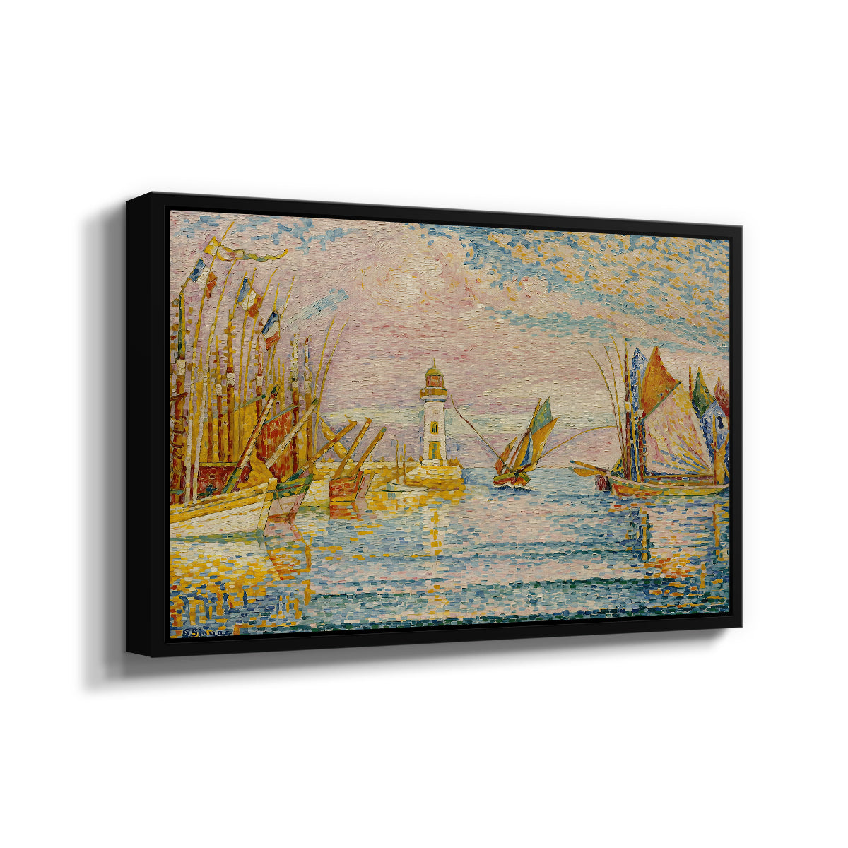 The Lighthouse at Groix, 1925 - Floater Framed Canvas Print