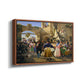 Romans Gathered for Merriment at an Osteria, 1839 - Floater Framed Canvas Print