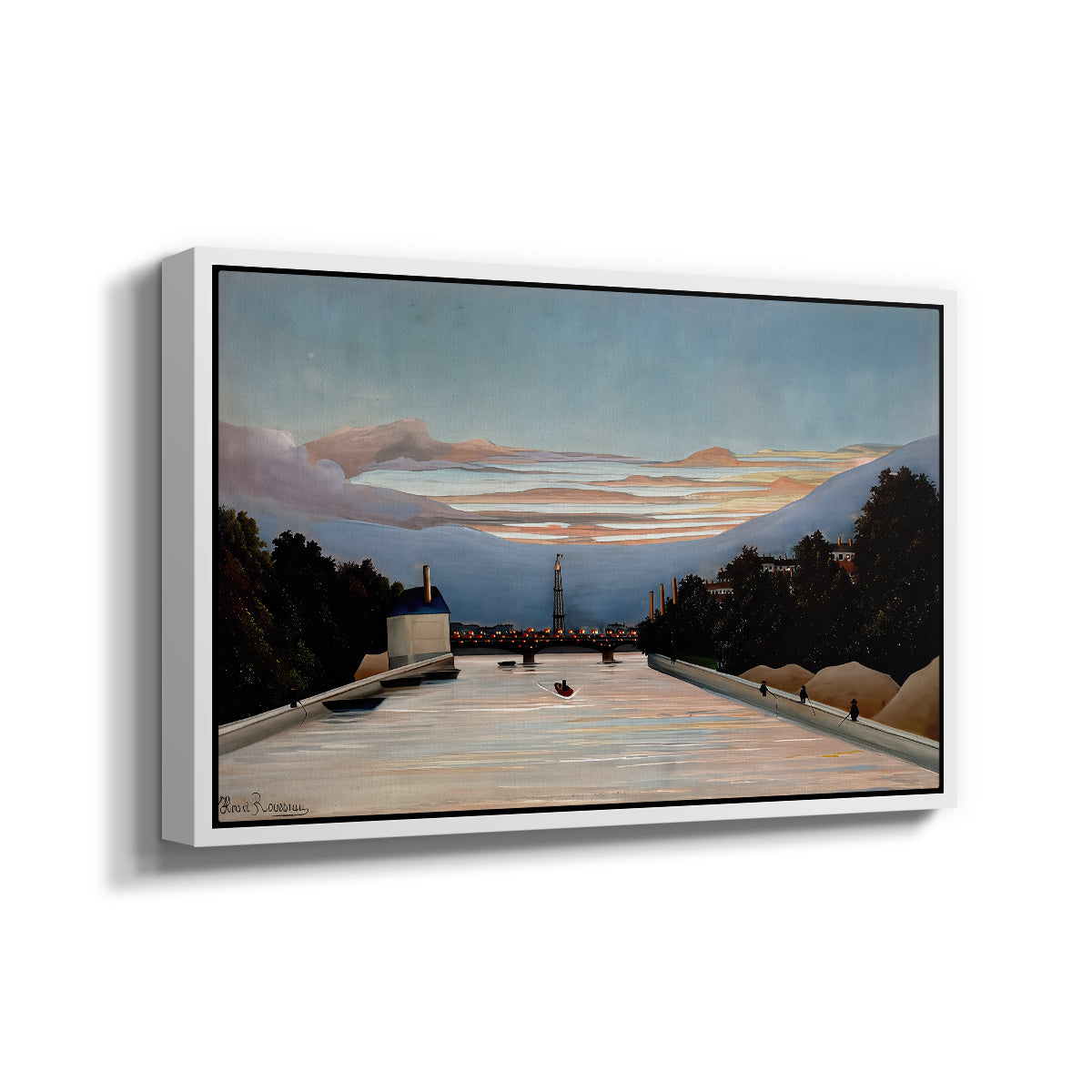 The Eiffel Tower, c. 1898 - Floater Framed Canvas Print