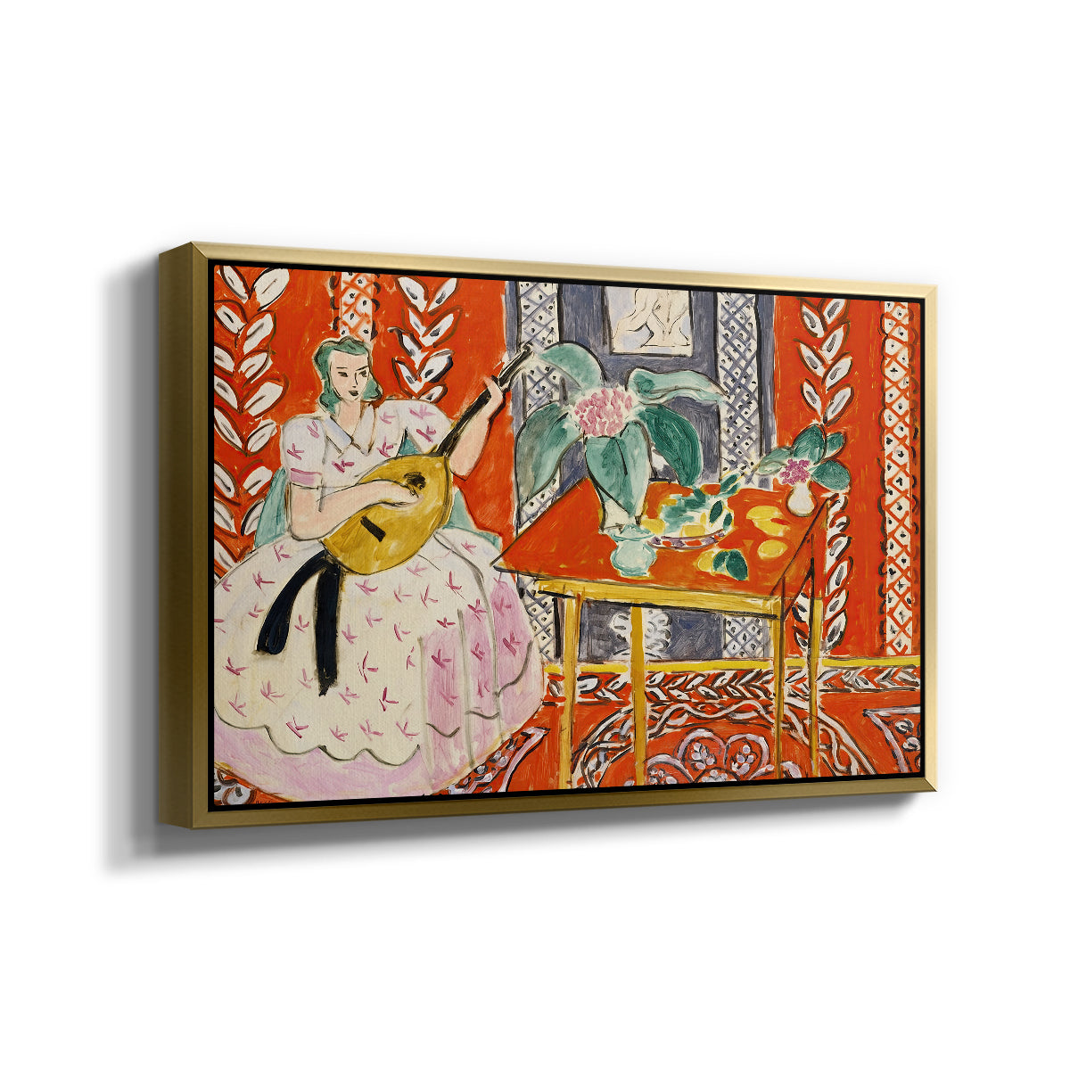 The Lute (Le luth), 1943 - Floater Framed Canvas Print