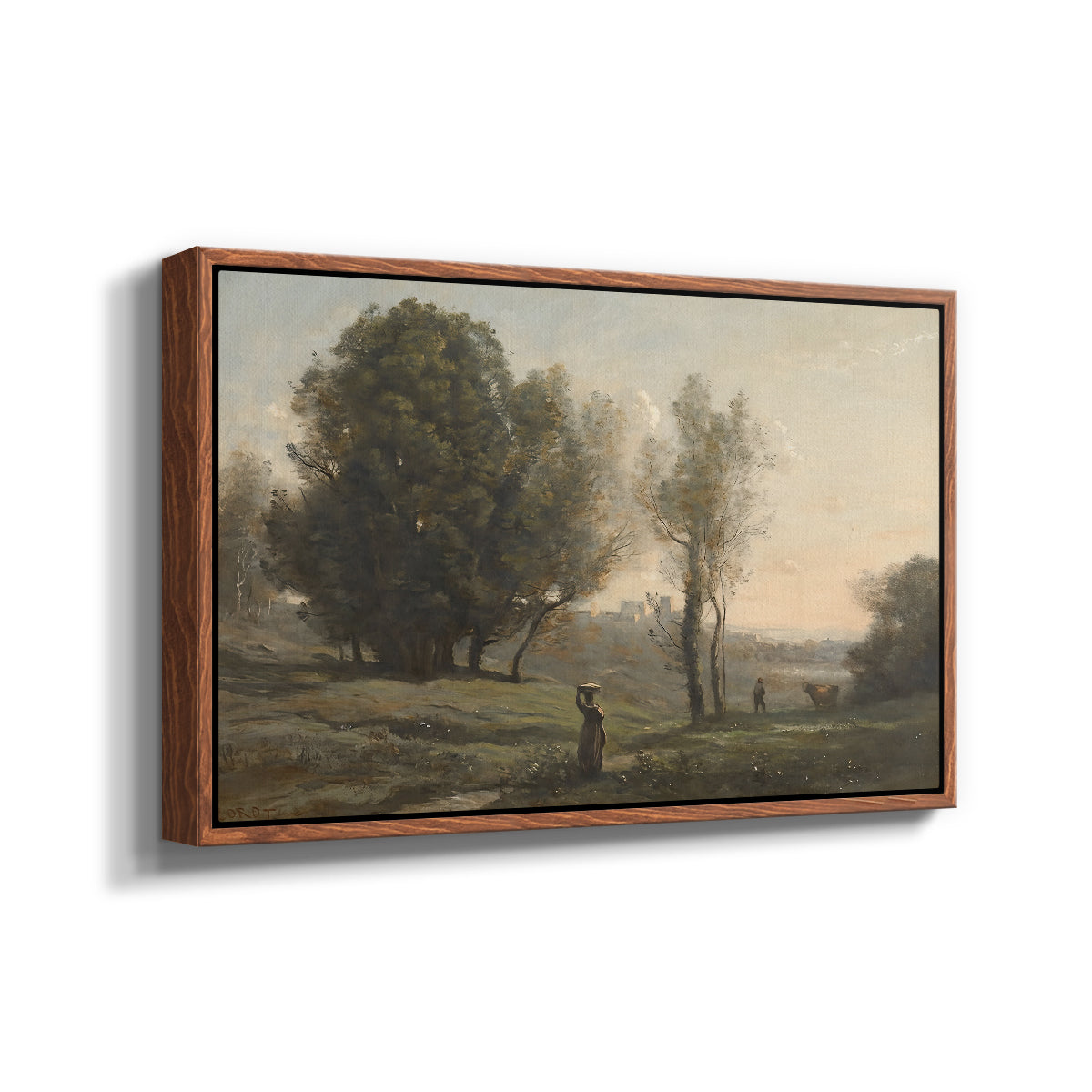 Landscape (Souvenir of les landes), c. 1872 - Floater Framed Canvas Print