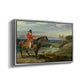 John Levett Hunting at Wychnor, Staffordshire, 1818 - Floater Framed Canvas Print