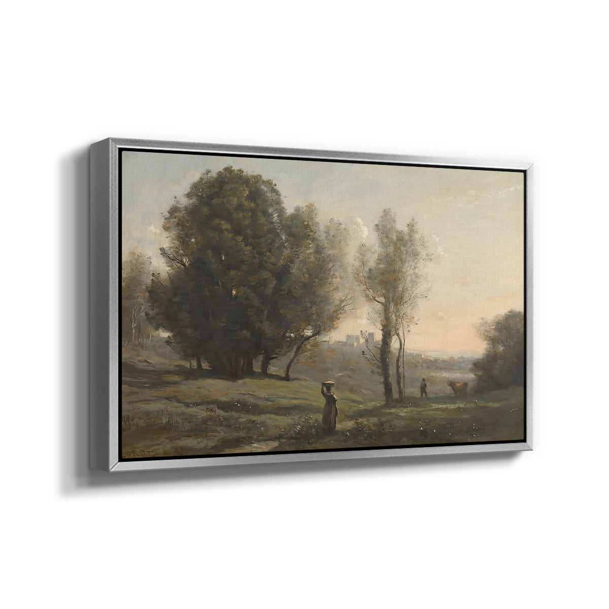 Landscape (Souvenir of les landes), c. 1872 - Floater Framed Canvas Print