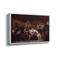 Funeral Feast, 1854 - Floater Framed Canvas Print