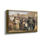 A Charlatan Selling Blacking in the Piazza Barberini in Rome, c. 1840-1849 - Floater Framed Canvas Print
