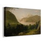Canvas art print featuring a luminist landscape with reflective water and open sky, displayed at an angle