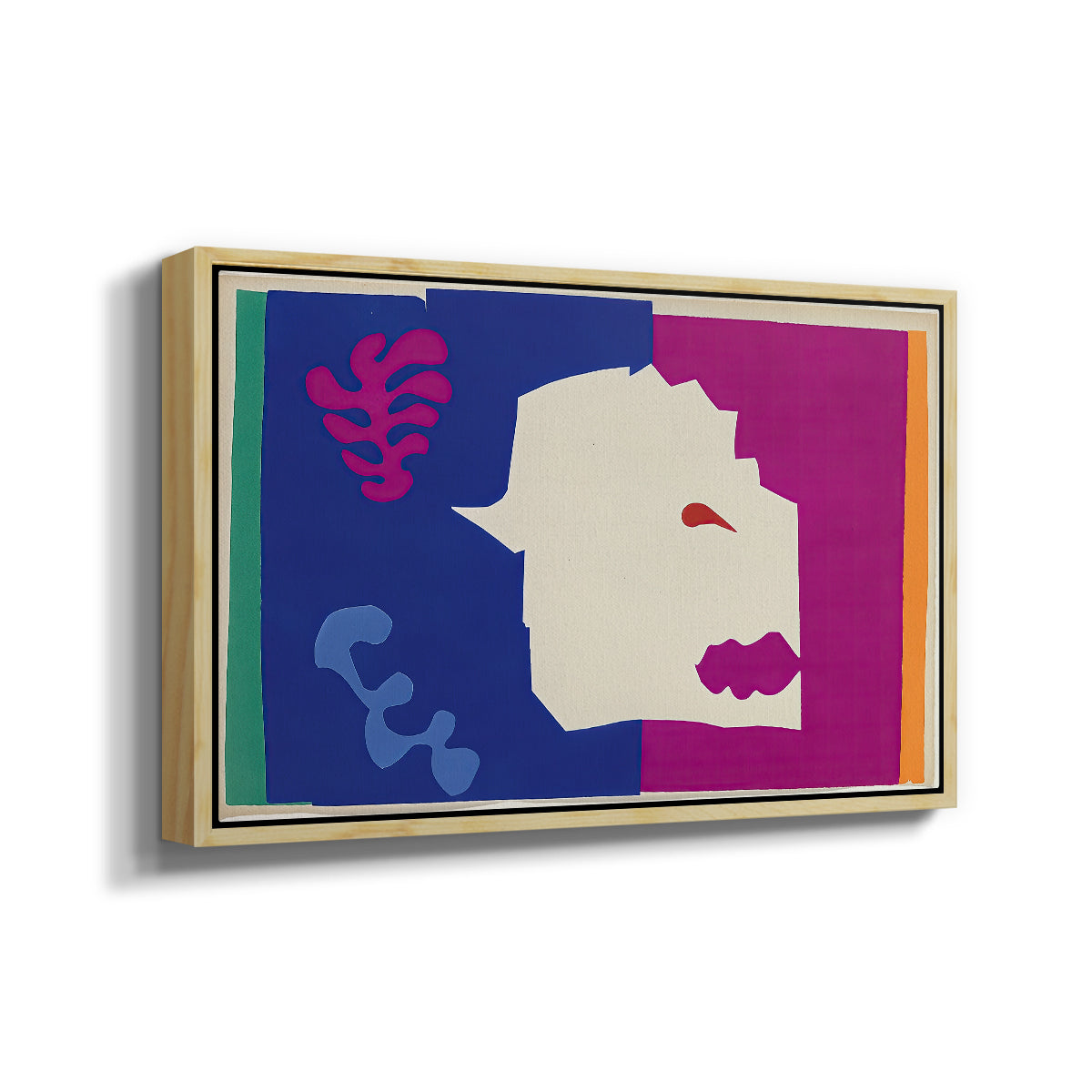 The Wolf (Le loup), from Jazz, 1947 - Floater Framed Canvas Print