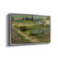 Garden at Arles, 1888 - Floater Framed Canvas Print