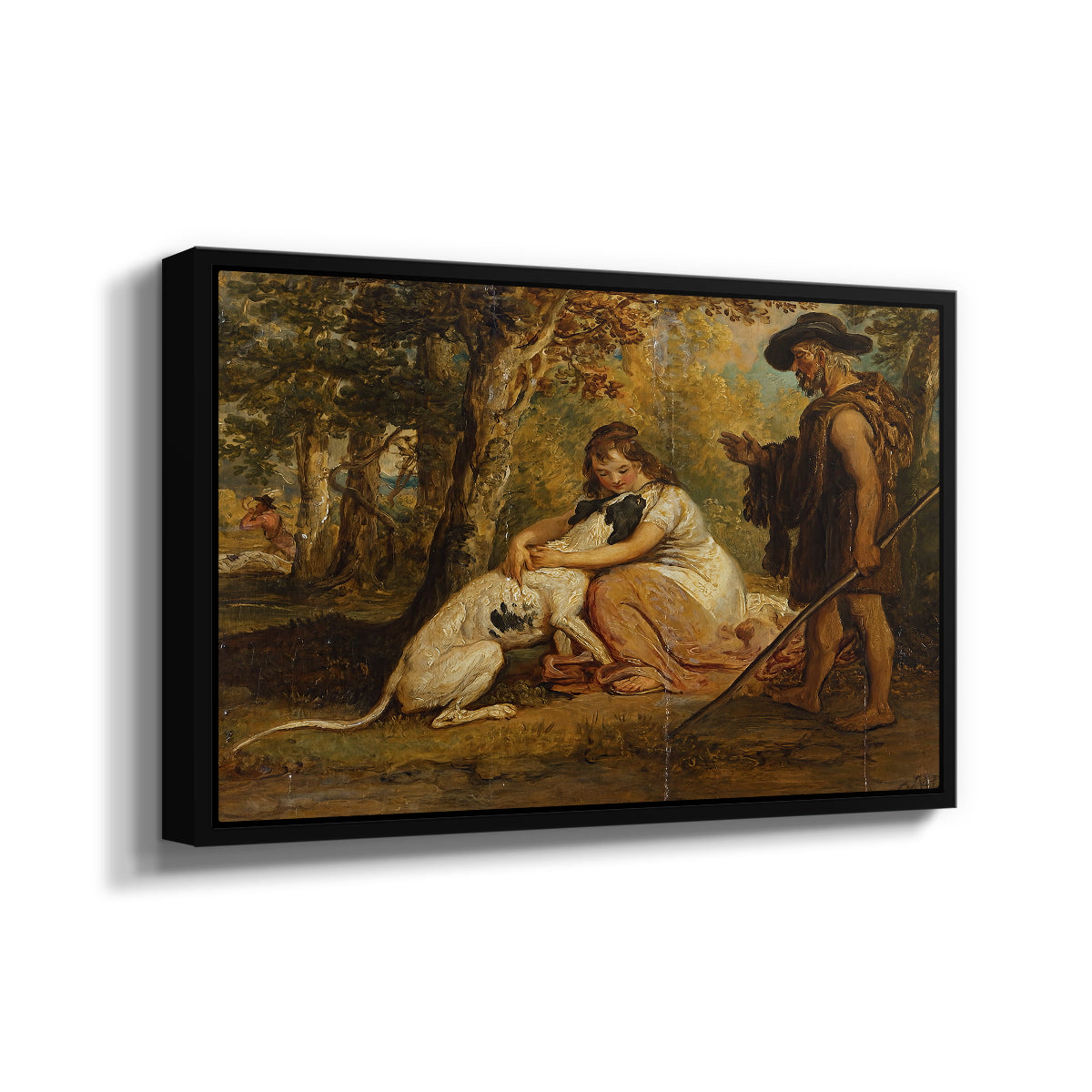 Measure for Measure, or The Biter Bit, 1840 - Floater Framed Canvas Print
