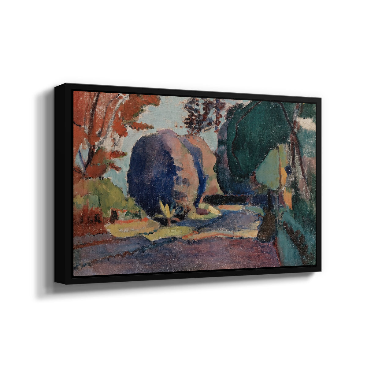 The Luxembourg Gardens, 1901 - Floater Framed Canvas Print
