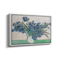 Irises, 1890 - Floater Framed Canvas Print