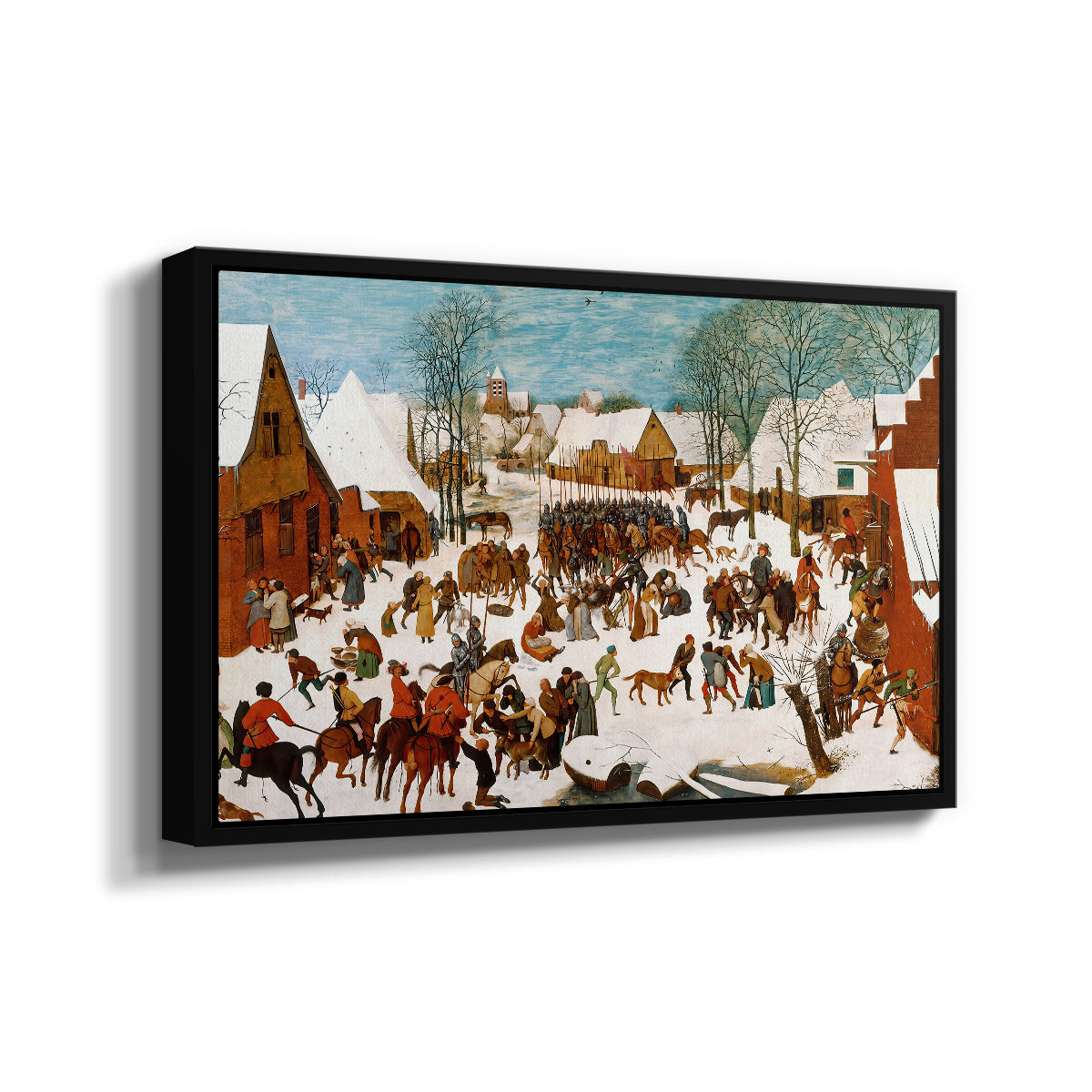 Massacre of the Innocents, c. 1565-1567 - Floater Framed Canvas Print
