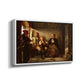 Neighbors (Naboer), 1855 - Floater Framed Canvas Print