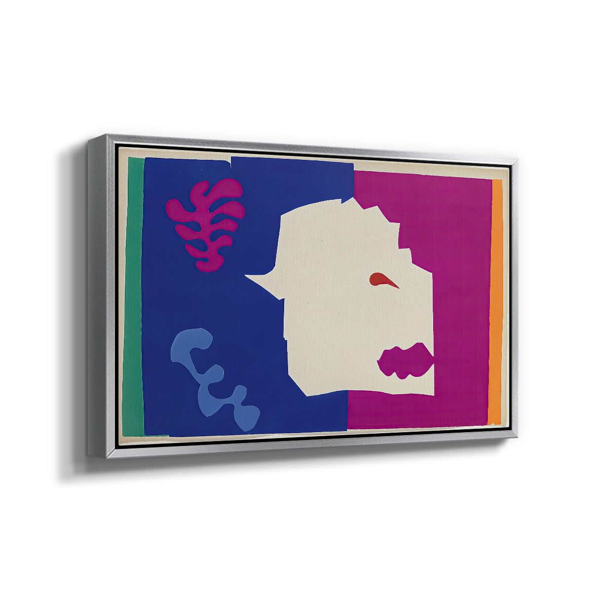 The Wolf (Le loup), from Jazz, 1947 - Floater Framed Canvas Print