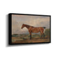 A Hunter in a Landscape, c. 1810 - Floater Framed Canvas Print