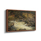 Waterfall in Hallingdal, 1848 - Floater Framed Canvas Print