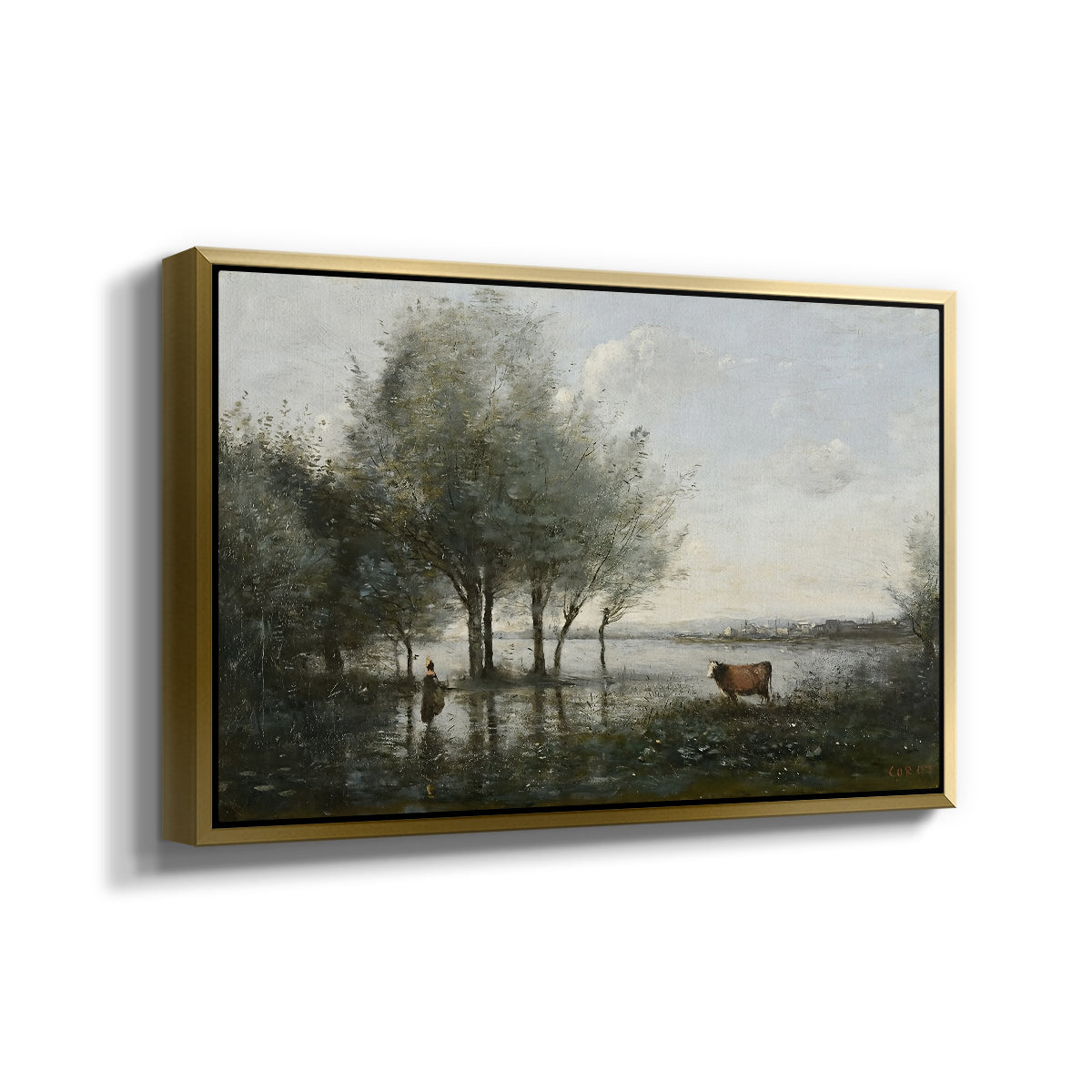 The Marsh (Le Marais), c. 1865-1870 - Floater Framed Canvas Print