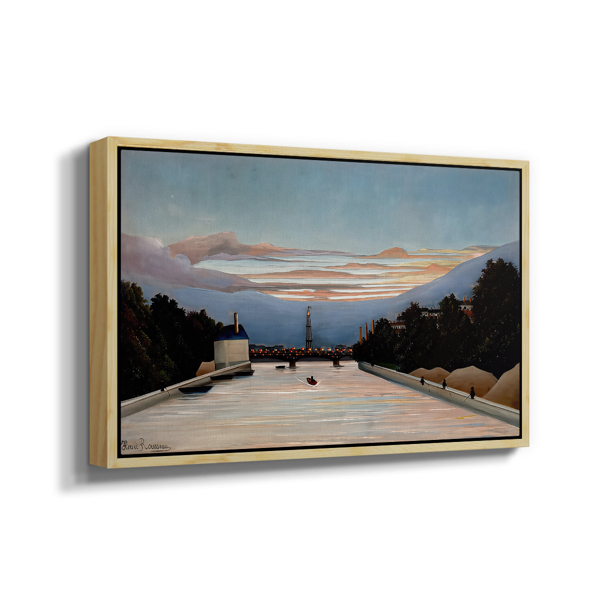 The Eiffel Tower, c. 1898 - Floater Framed Canvas Print