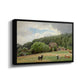 Farm with Grazing Cows (Bondegård med beitende kuer), 1892 - Floater Framed Canvas Print