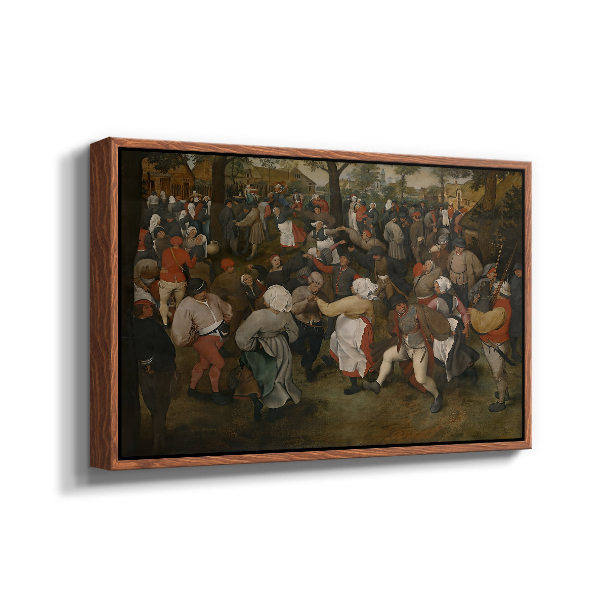 The Wedding Dance, c. 1566 - Floater Framed Canvas Print