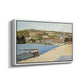 The Riverbank, Les Andelys, 1886 - Floater Framed Canvas Print