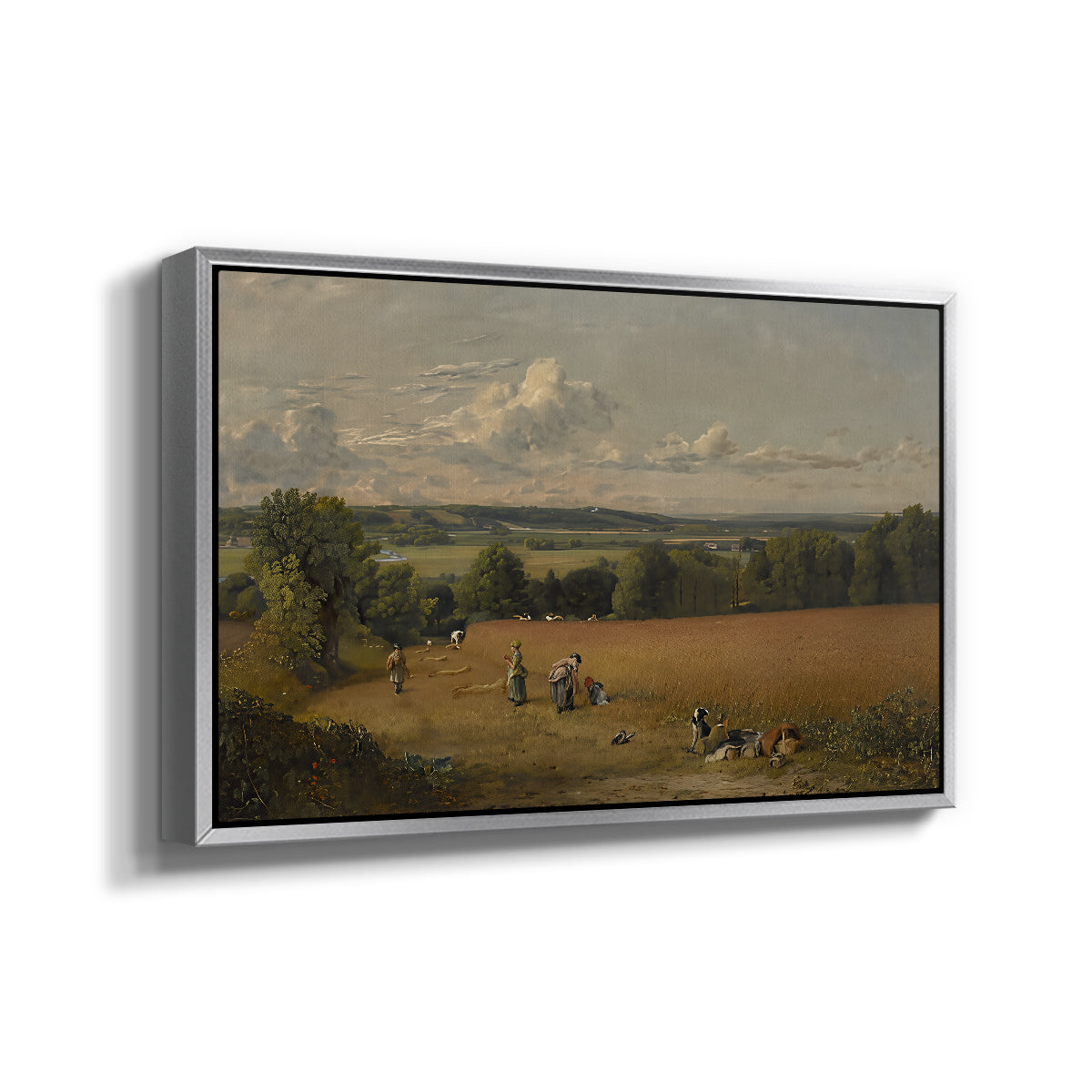The Wheat Field, 1816 - Floater Framed Canvas Print