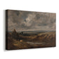 Canvas art print featuring a natural scene with wide terrain, displayed at an angle