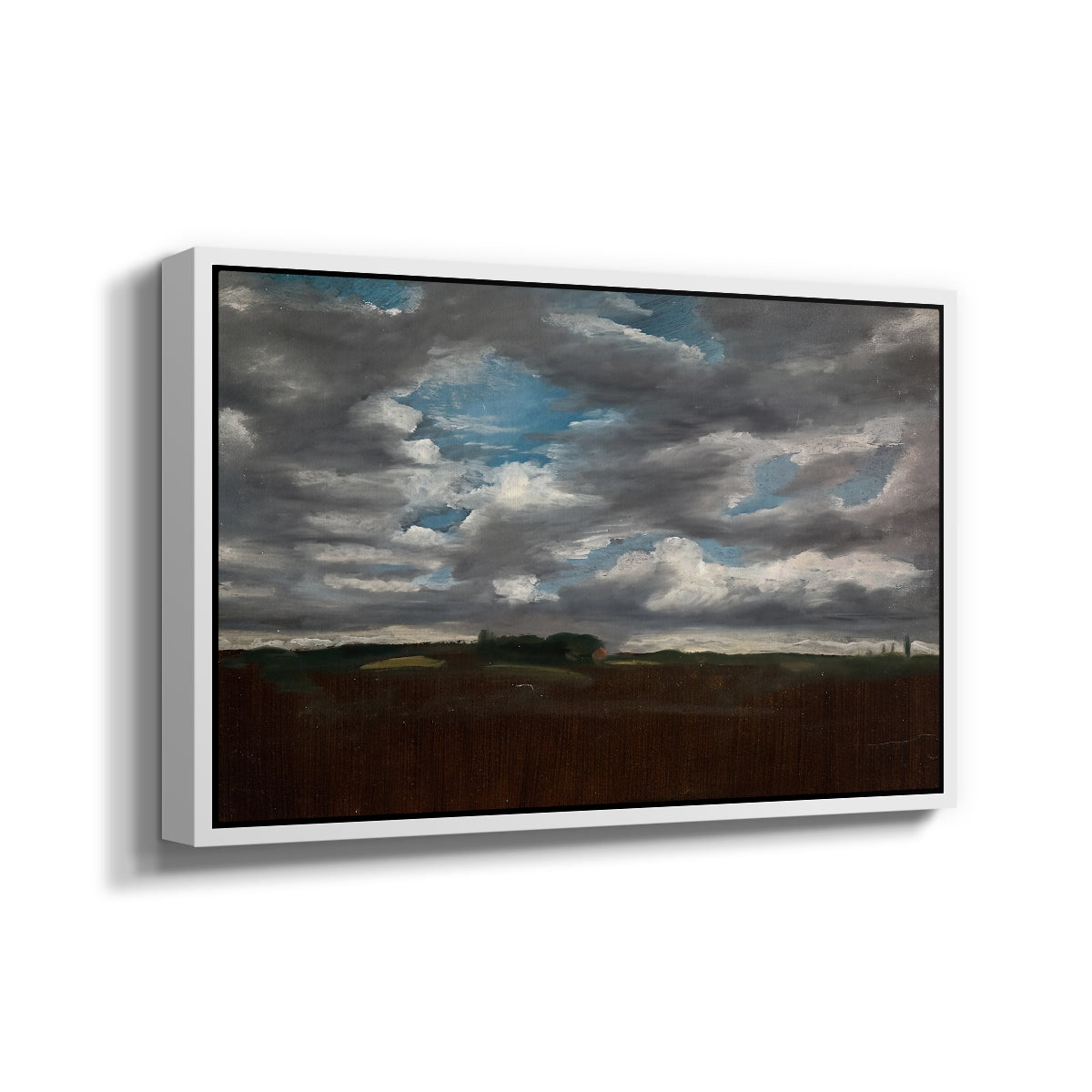 Extensive Landscape with Grey Clouds, c. 1821-1822 - Floater Framed Canvas Print