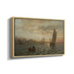 View from the Oslofjord, 1866 - Floater Framed Canvas Print