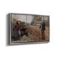 People by a Road, 1893 - Floater Framed Canvas Print