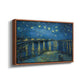 Starry Night Over the Rhône, 1888 - Floater Framed Canvas Print