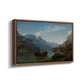 Bridal Procession on the Hardangerfjord, 1848 - Floater Framed Canvas Print